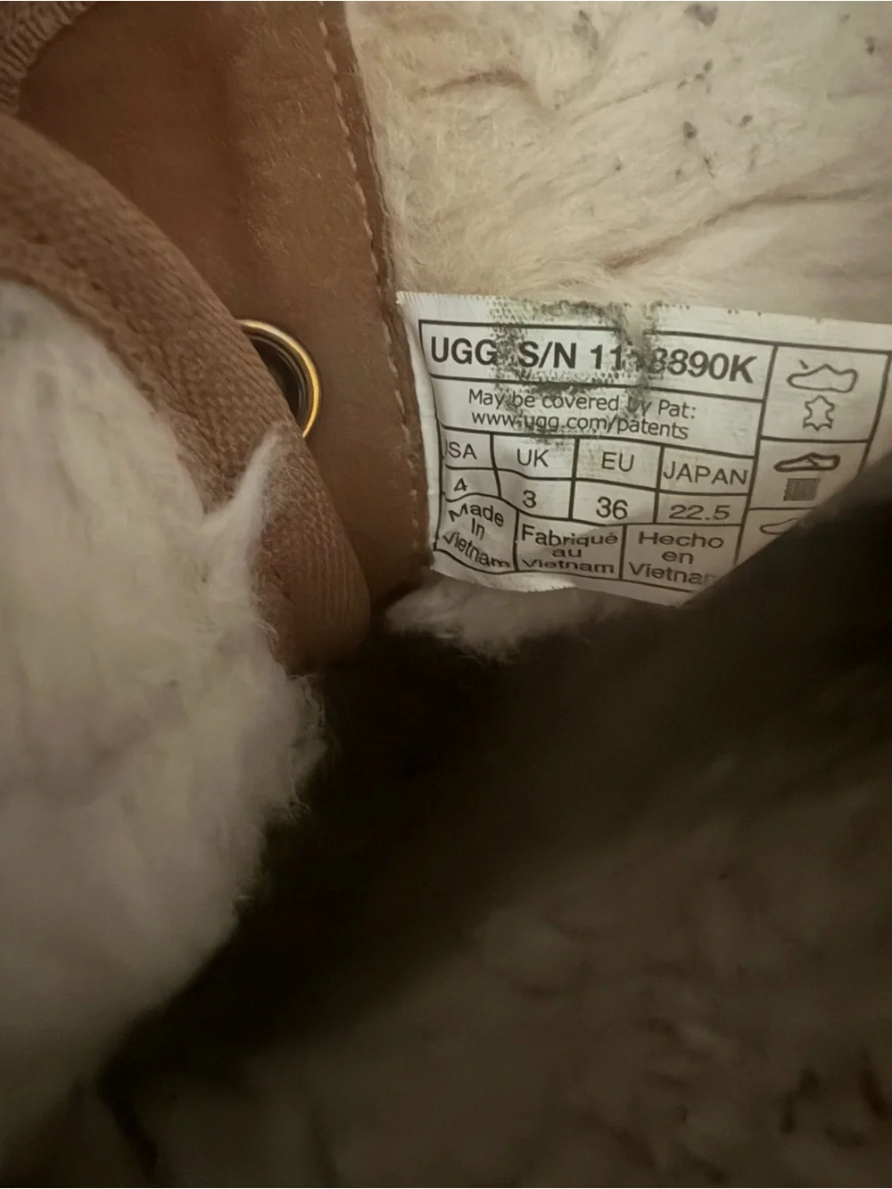 UGG Chestnut Suede Shearling-Lined Ankle Boot